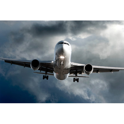Jet Airplane Landing In Storm by Sharply_done - Print