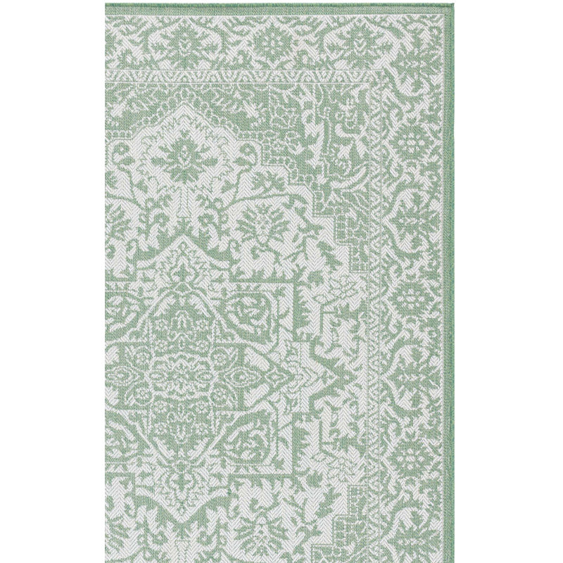 Tapis d'intérieur / extérieur oriental lavable à la machine Mahirah Performance, Rectangle 4 pi x 6 pi