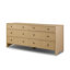 Hazel 6 Drawer Dresser-Light Wash Oak
