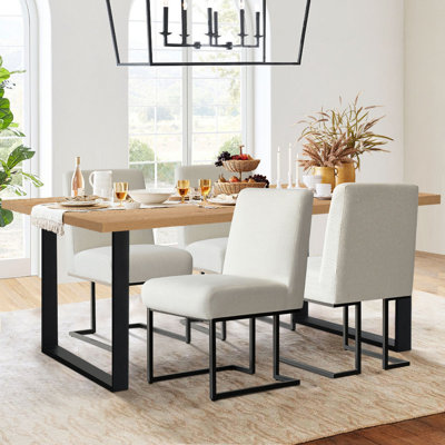 Cederick 4-Person Dining Set with Rectangular Table