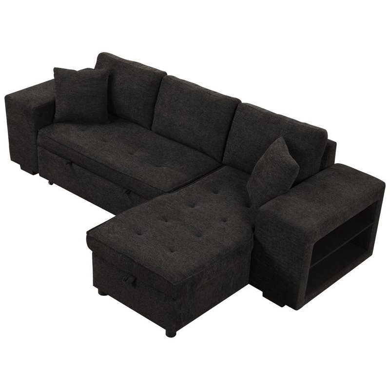 Sleeper Sofa, Charcoal Gray