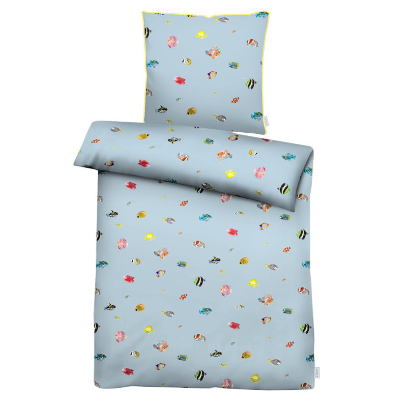 Duvet Cover Set with Pillowcases, Single - 1 Pillowcase (80 x 80 cm)