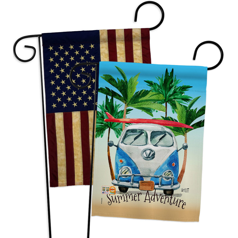 Double Sided 18.5 in. H x 13 in. W Polyester Garden flag