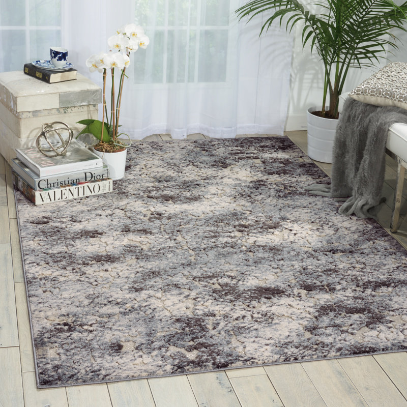 Collette Area Rug, Rectangle 3'10" x 5'10", Ivory/Brown