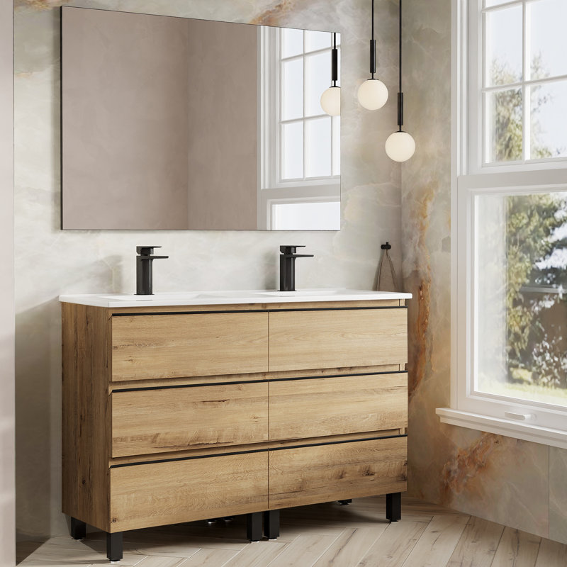 Rosabell 1mm Double Bathroom Vanity with Basin