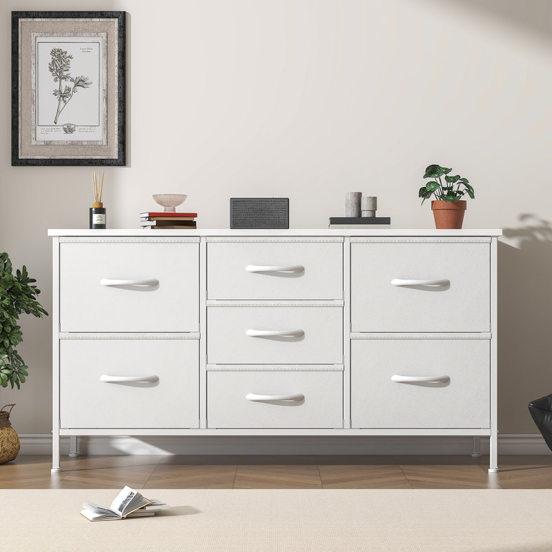 100cm W 7 - Drawer Chest of Drawers, White