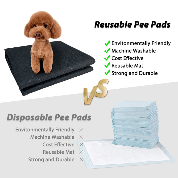 Roofei Dog Food Mat - Highly Absorbent Reusable & Washable Pee Pads - Non  Slip & Waterproof Dog Bowl Mat - Pet Crate Mat for Puppy Cat 
