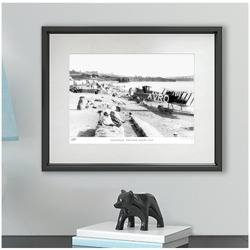Paignton, Preston Sands 1918 by Francis Frith - Single Picture Frame Print, 40cm H x 50cm W x 2.3cm D