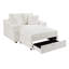 Chaise longue d'intérieur avec coussins et espace de rangement caché pour le salon, la chambre à coucher-131127797