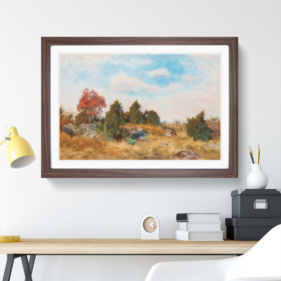 Fox in Autumn by Bruno Liljefors - Picture Frame Painting