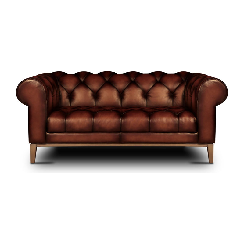 Canapé Chesterfield Gaga, Selle (Maestro Artisano), Bronze satiné foncé