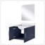 Meuble-lavabo simple moderne 24 po X P 22 po P, comptoir en marbre de culture et Miroir-1679934942