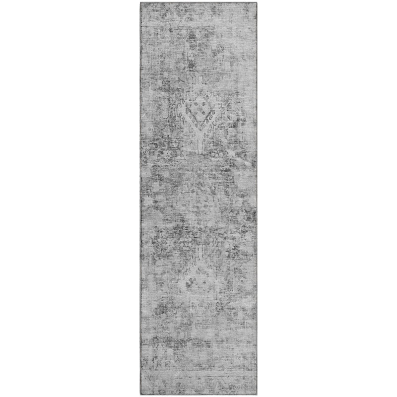 Premium Machine Washable Larock AMF1229 Global Rug, Runner 2'3" x 7'6"