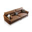 Causeuse modulaire en cuir véritable Coffee Coffee-272352200-272352205