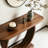 Medieval style wood console table-1286973759