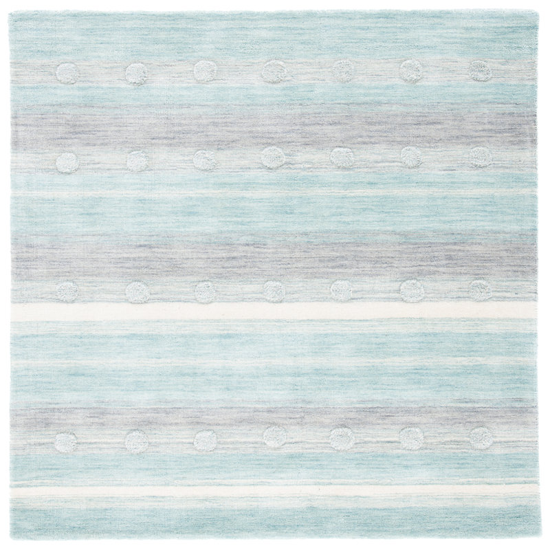 Gosselin Kids Hand Loomed Wool Rug, Rectangle 6' x 9'