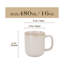 Ensemble de grandes tasses à glacis beige 4 pièces, 16 oz, rebord courbé surélevé, grès artisanal ombré-124946217-124946218