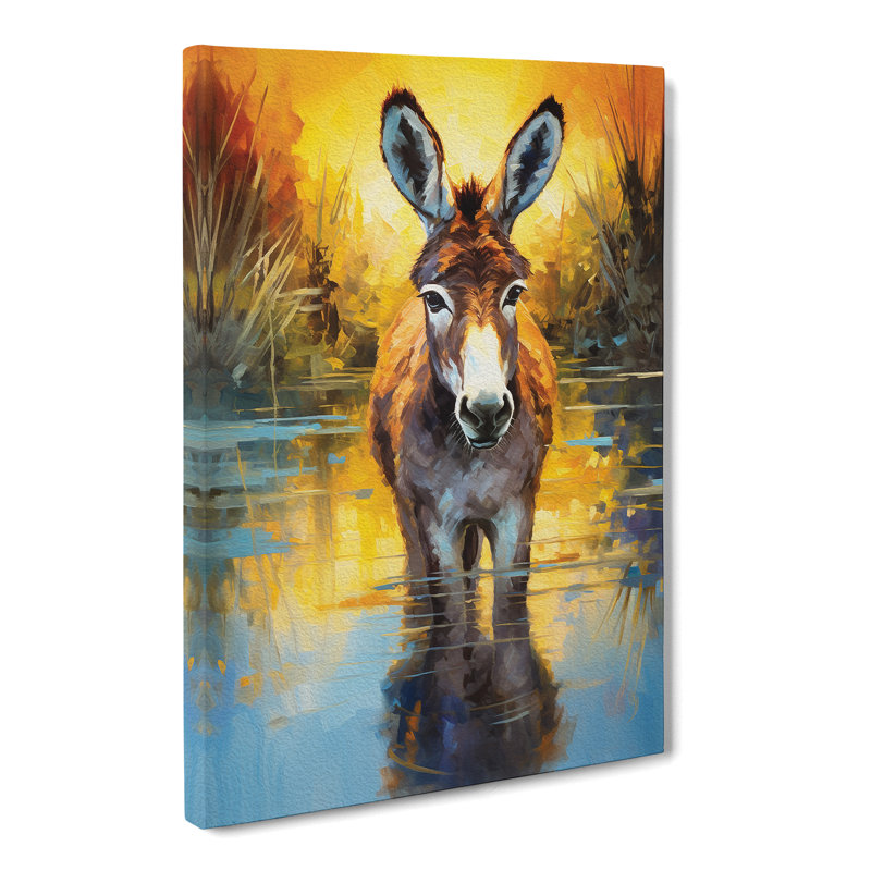Donkey Impressionism - Print, 76cm H x 50cm W x 3cm D