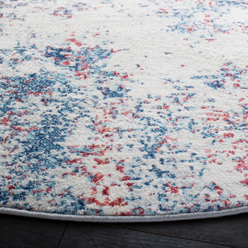 Portsmouth Navy Area Rug, Round 3'