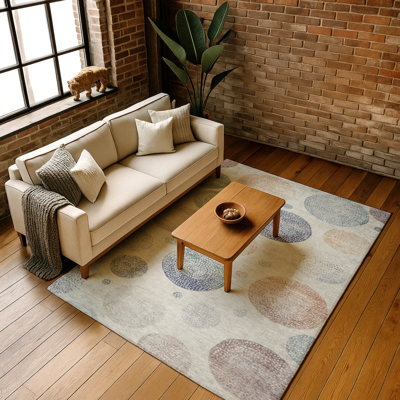 Premium Machine Washable Farolt AMF1897 Geometric Rug, Rectangle 3' x 5'