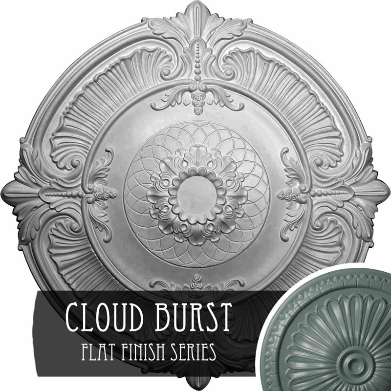 Médaillon de plafond Endurathane Attica, diamètre extérieur 39 1/2 po x P 2 1/2 po (convient aux auvents jusqu'à 3 3/4 po)