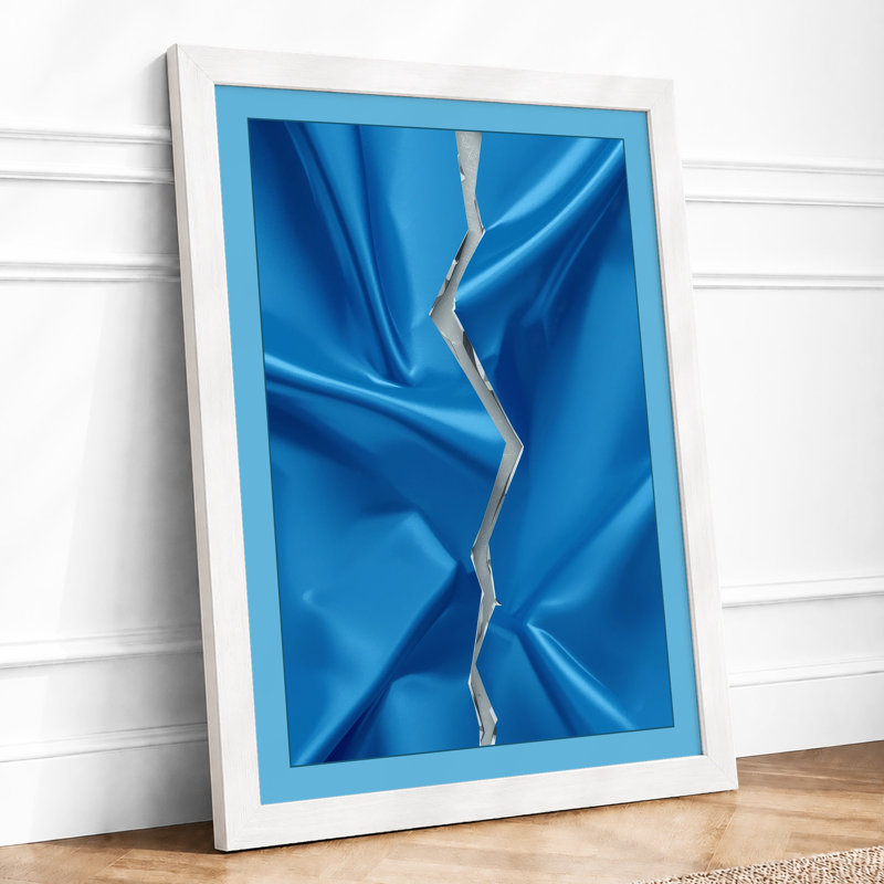 Fabric Fissure Minimalist - Print, A4 - 29.7 x 21.0 cm, White