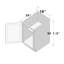 Armoire de cuisine à porte pleine grandeur L 18 po x P 24 po x H 34,5 po prête à assembler-125386847