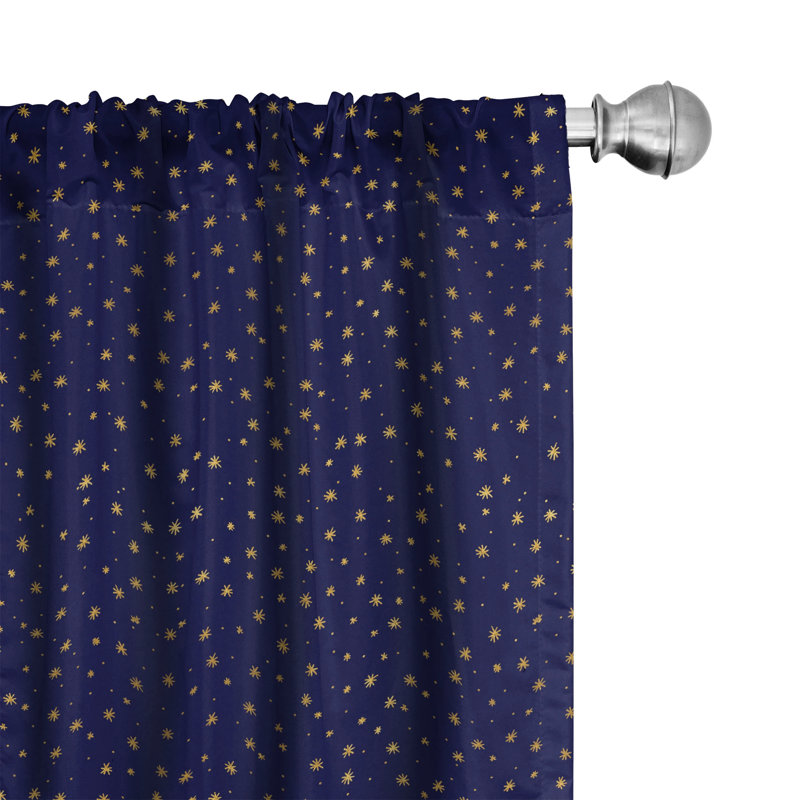 Semi-Sheer Rod Pocket Curtain Panels, 28" x 95"