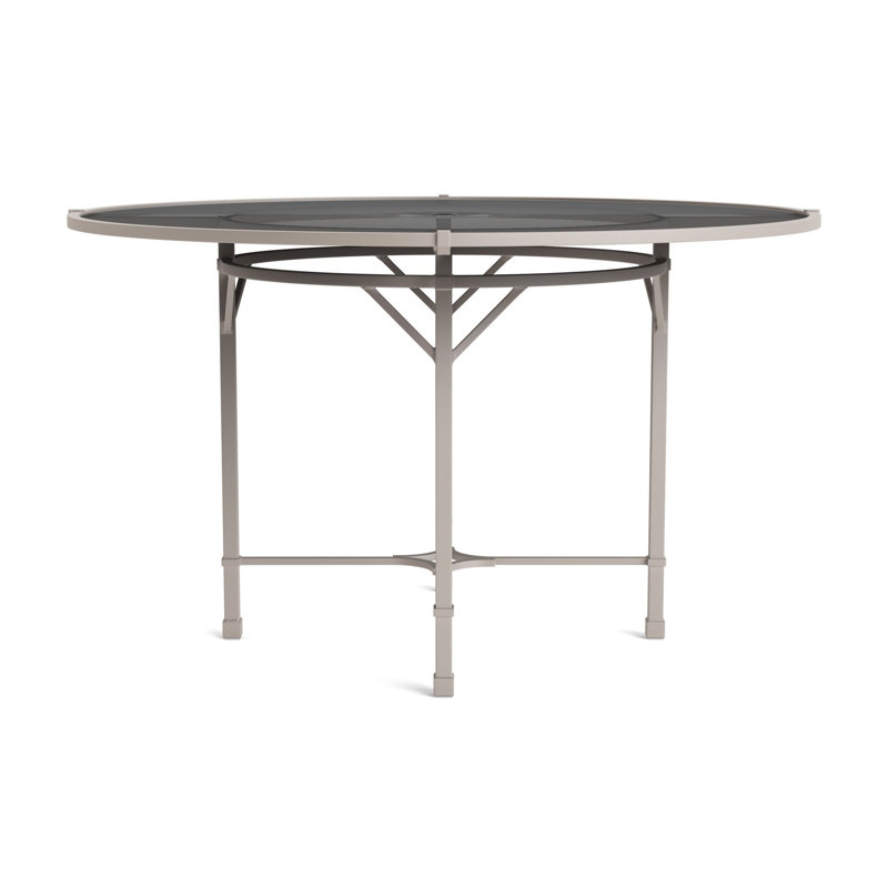 Venetian Outdoor Round Dining Table, Dove Smooth, 48" D