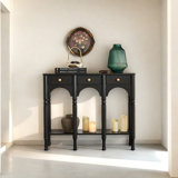 Retro Multifunctional Console Table