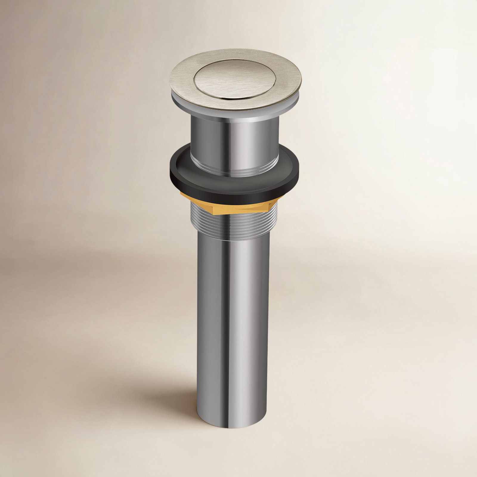 Moen® Push Button Drain Without Overflow, Brushed Nickel