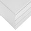 Haeli 50cm W Stainless Steel Bedside Table