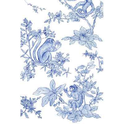 «Monkey Land I» par Melissa Wang - peinture sur toile tendue