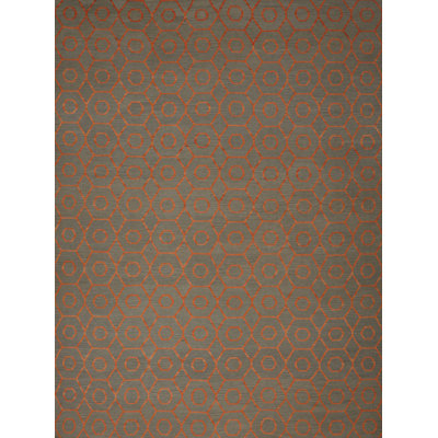 Geometric Area Rug in Brown