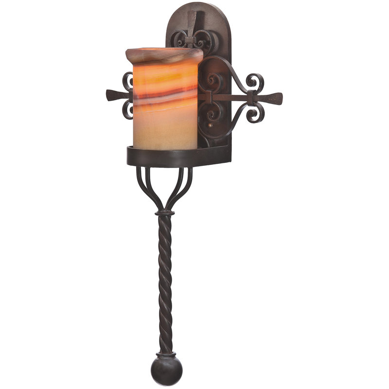 Niche Wrought Iron Wallchiere, Bronze