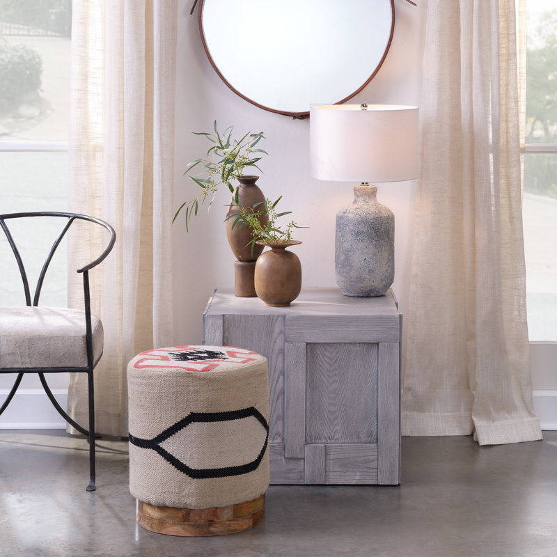 Lampe de table grise 24,5 po Jesse