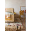 Kaarol Hand Tufted Cotton Moroccan Area Rug in Beige/Orange/Yellow/Navy-102904606