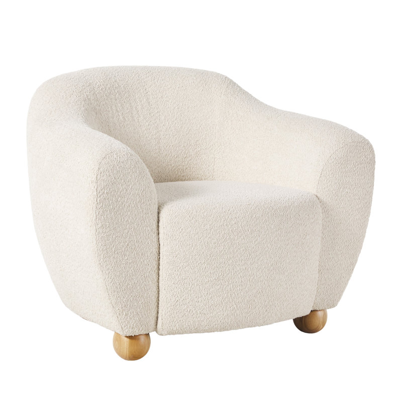  Chaise longue rembourrée Contemporary, Ivoire