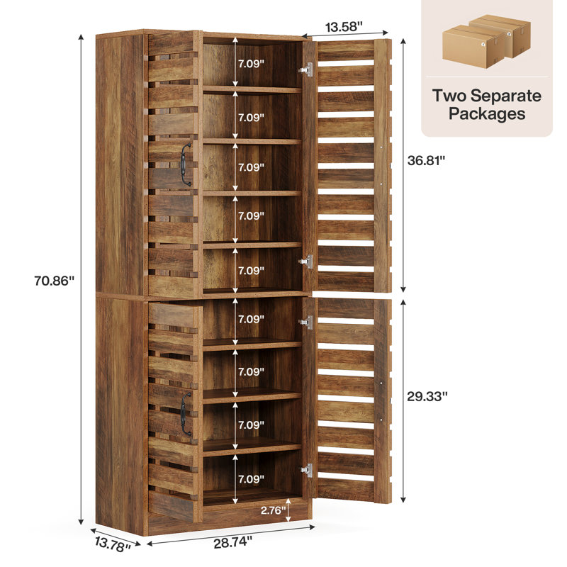 Meuble à chaussures 70,8 po de hauteur