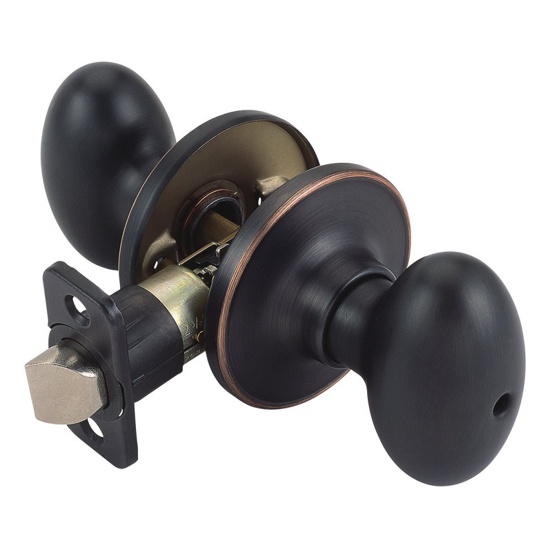 Egg Privacy Door Knob, Oil Rubbed Bronze