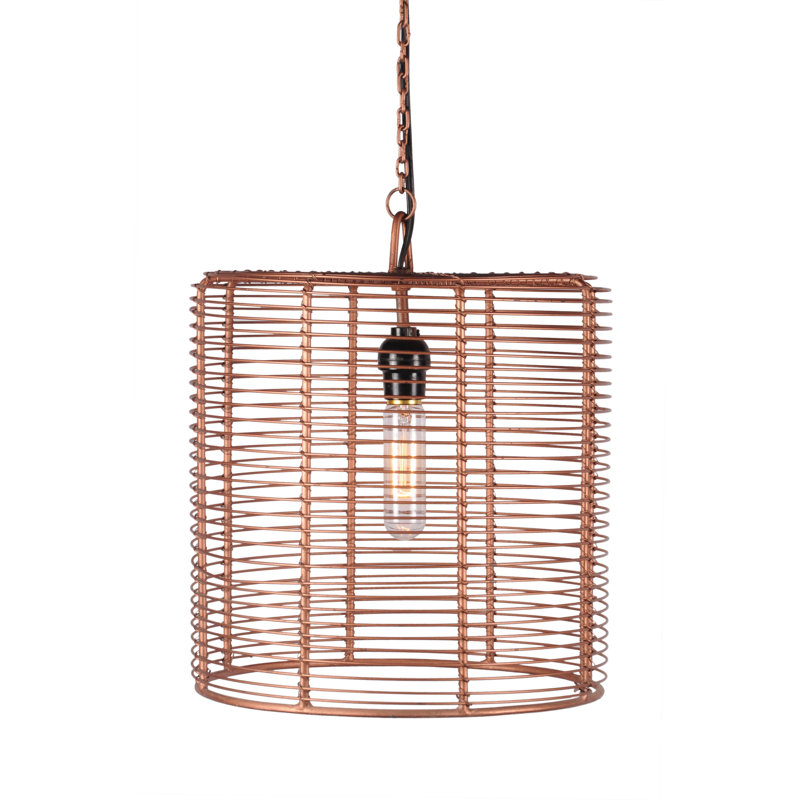 Luminaire suspendu tambour 1 lumières unique