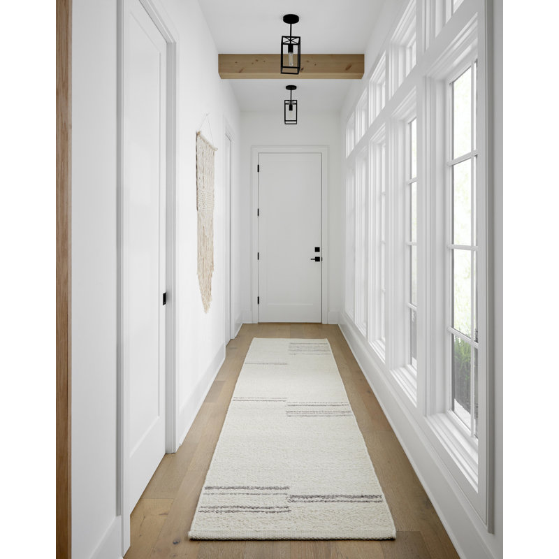 Machu Picchu Wool Striped Area Rug, Rectangle 10' x 14'