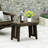 Foldable Side Table In Grey Wood With Slat Flavor, 21.14W X 13.94D 15.98H Table, Elegance,