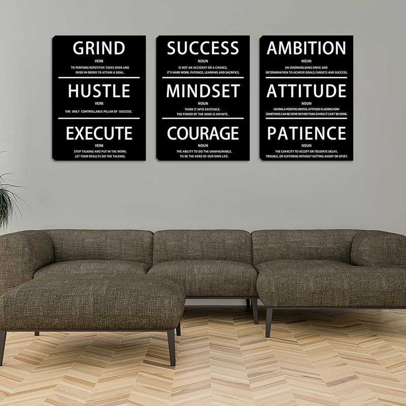 3 Piece Wrapped Canvas Wall Art