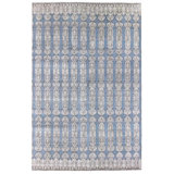 Wool Ikat Area Rug in Ivory
