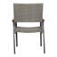 Chaise de salle à manger - siège de patio gris avec filet en maille confortable