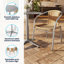 Ensemble de table ronde intérieure / extérieure en aluminium 23,5 po avec 4 chaises en rotin Haverhill-122612527