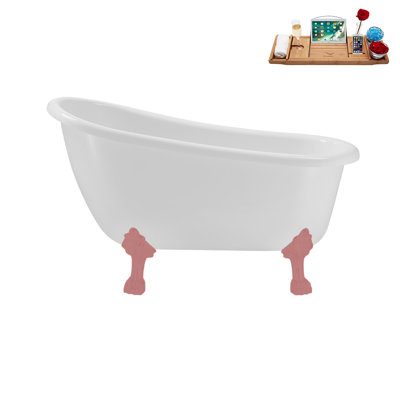 53.1'' x 25.6'' Soaking Acrylic Bathtub