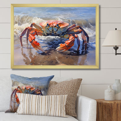Crab Beachcombers II - Crab Framed Art