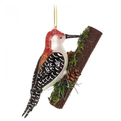 Woodpecker On Tree Ornament